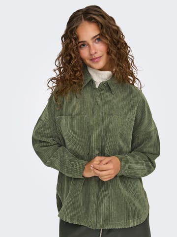 ONLY Corduroyblouse groen