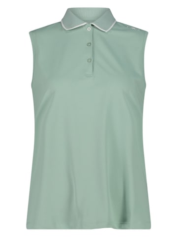 CMP Funkcyjny top polo w kolorze zielonym