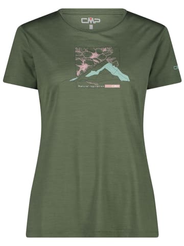 CMP Koszulka funkcyjna w kolorze khaki