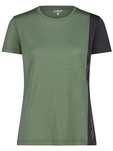 CMP Funktionsshirt in Khaki/ Schwarz