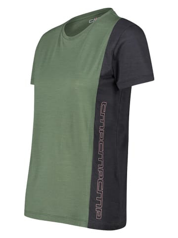 CMP Funktionsshirt in Khaki/ Schwarz