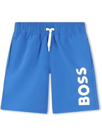 Hugo Boss Kids Szorty kąpielowe w kolorze niebieskim