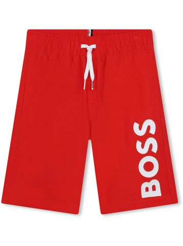 Hugo Boss Kids Zwemshort rood