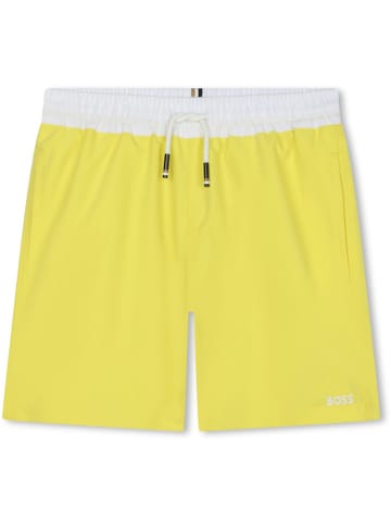 Hugo Boss Kids Badeshorts in Gelb