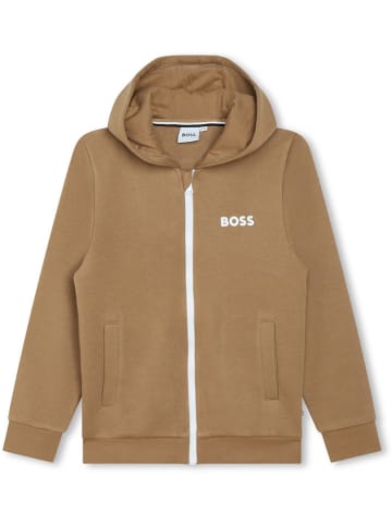 Hugo Boss Kids Bluza w kolorze jasnobrązowym