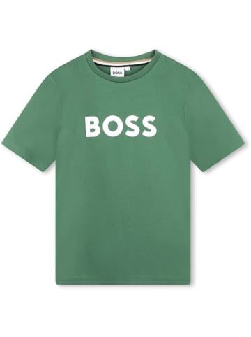 Hugo Boss Kids Koszulka w kolorze zielonym