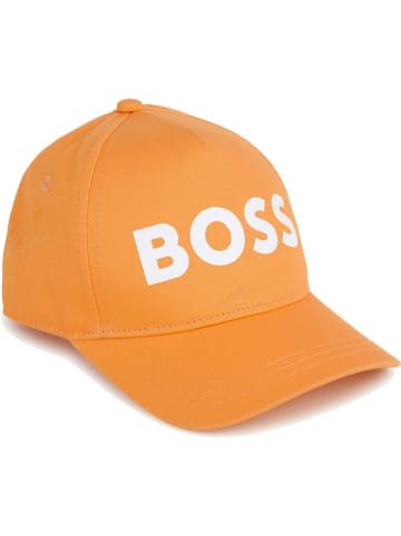 Hugo Boss Kids Czapka w kolorze pomarańczowym