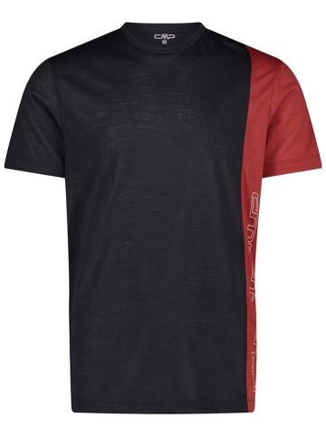 CMP Funktionsshirt in Schwarz/Rot