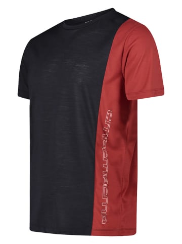 CMP Functioneel shirt zwart/rood