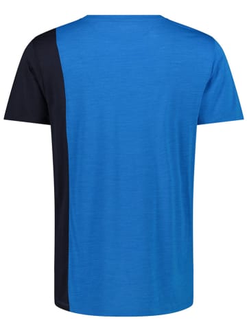 CMP Funktionsshirt in Schwarz/Blau