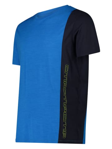 CMP Functioneel shirt zwart/blauw