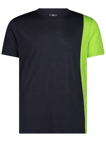 CMP Functioneel shirt lichtgroen/donkerblauw
