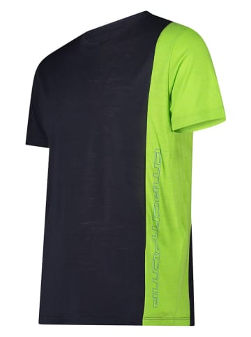 CMP Funktionsshirt in Hellgrün/Dunkelblau
