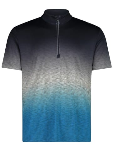 CMP Fietsshirt blauw/zwart