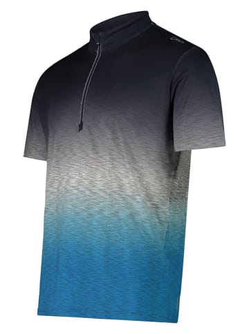 CMP Fietsshirt blauw/zwart