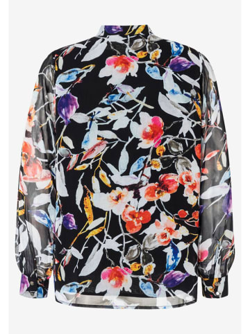 More & More Bluse in Schwarz/ Bunt