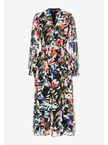 More & More Kleid in Schwarz/ Bunt
