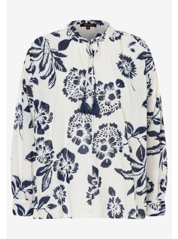 More & More Blouse wit/donkerblauw
