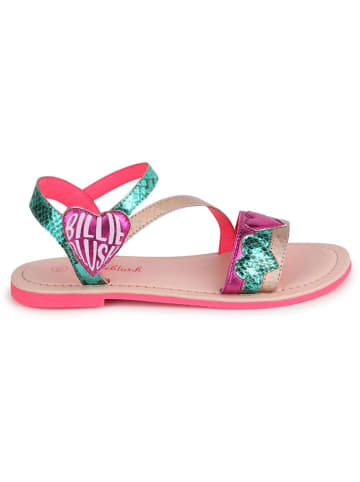 Billieblush Sandalen groen/roze/goudkleurig
