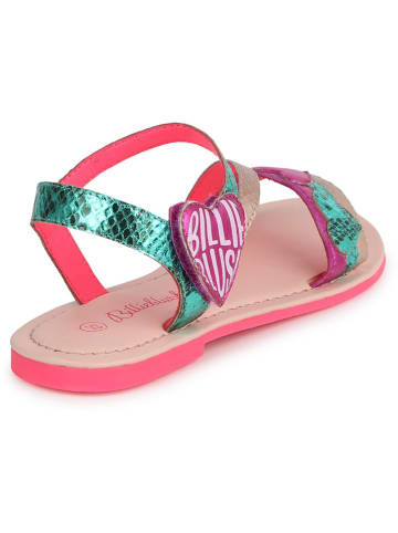 Billieblush Sandalen groen/roze/goudkleurig