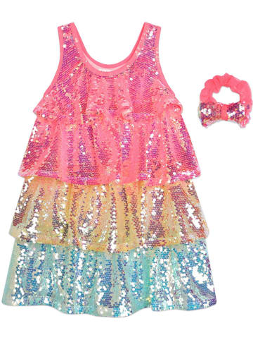Billieblush 2-delige outfit roze/geel/lichtblauw