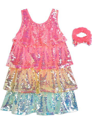Billieblush 2-delige outfit roze/geel/lichtblauw