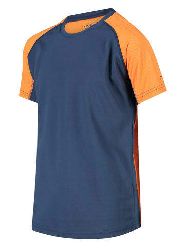 CMP Functioneel shirt donkerblauw/oranje