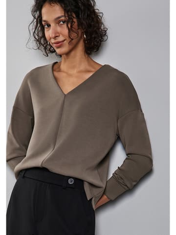 Street One Bluza w kolorze brązowym