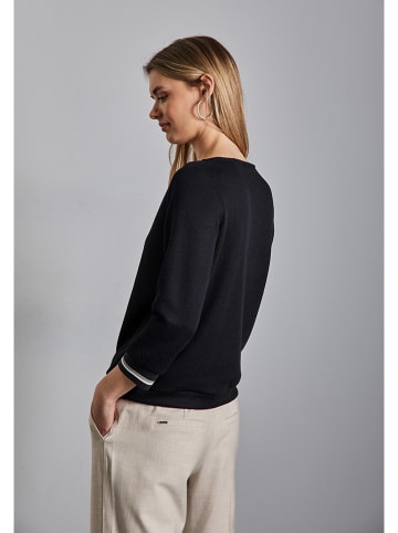 Street One Sweter w kolorze granatowym
