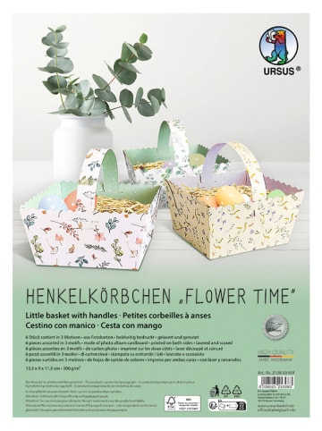 URSUS Bastelset "Henkelkörbchen Flower Time"