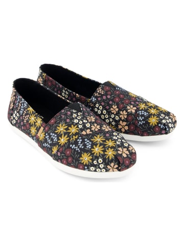 TOMS Espadryle w kolorze czarnym ze wzorem