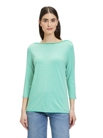 Betty Barclay Shirt in Türkis/Weiss