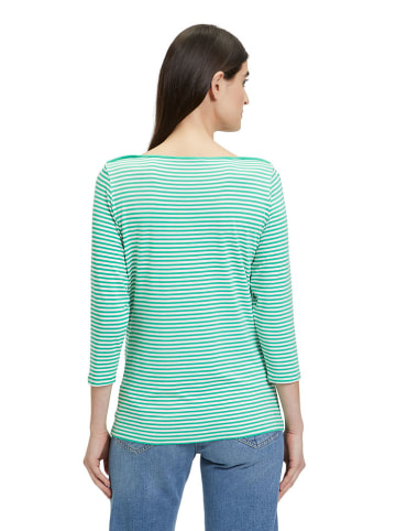 Betty Barclay Shirt in Türkis/Weiss