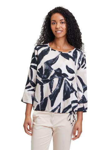 Betty Barclay Bluse in Weiss/Dunkelblau