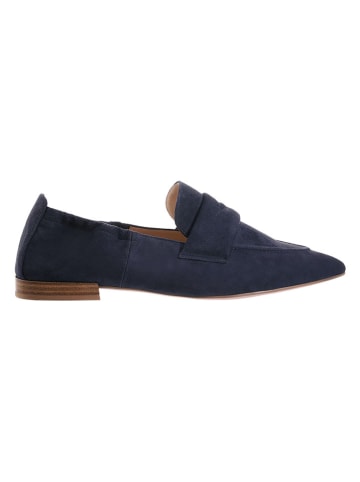Högl Leder-Slipper "Charlie" in Dunkelblau