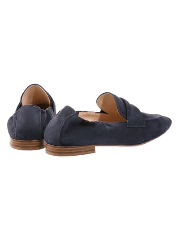 Högl Leder-Slipper "Charlie" in Dunkelblau