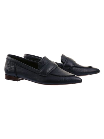 Högl Leder-Slipper "Geena" in Dunkelblau