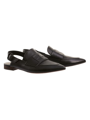 Högl Leder-Slingballerinas "Pam" in Schwarz