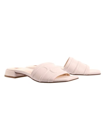 Högl Leder-Pantoletten "Cleo" in Creme