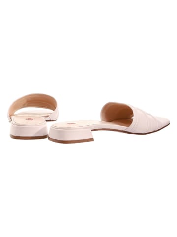 Högl Leder-Pantoletten "Cleo" in Creme