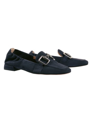 Högl Leder-Slipper "Amina" in Dunkelblau