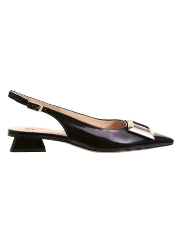 Högl Leder-Slingpumps "Jenny" in Schwarz