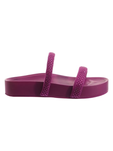 Högl Leder-Pantoletten "Crystal" in Lila