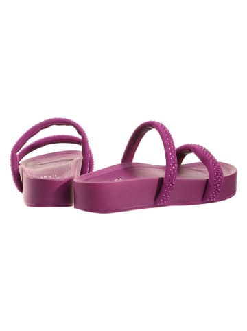 Högl Leder-Pantoletten "Crystal" in Lila