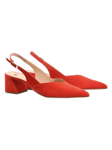 Högl Leren slingpumps "Laura" rood