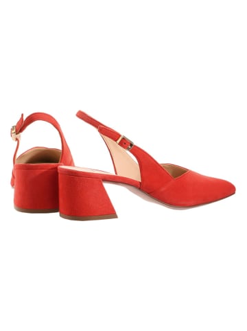 Högl Leren slingpumps "Laura" rood