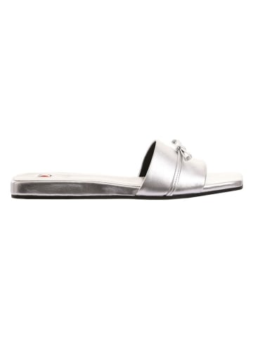 Högl Leder-Pantoletten "Gabrielle" in Silber