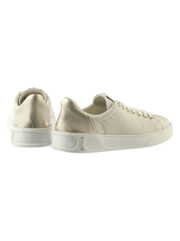 Högl Leren sneakers "Noa" crème/goudkleurig