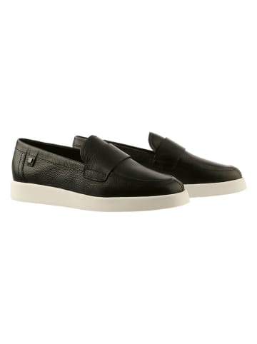 Högl Leder-Slipper "Ryan" in Schwarz