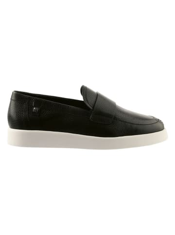 Högl Leder-Slipper "Ryan" in Schwarz